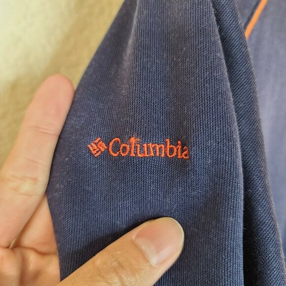 Columbia Jacket Womens Small Navy Blue Knit Full Zip Omni Wick Sportswear Active - Picture 8 of 12